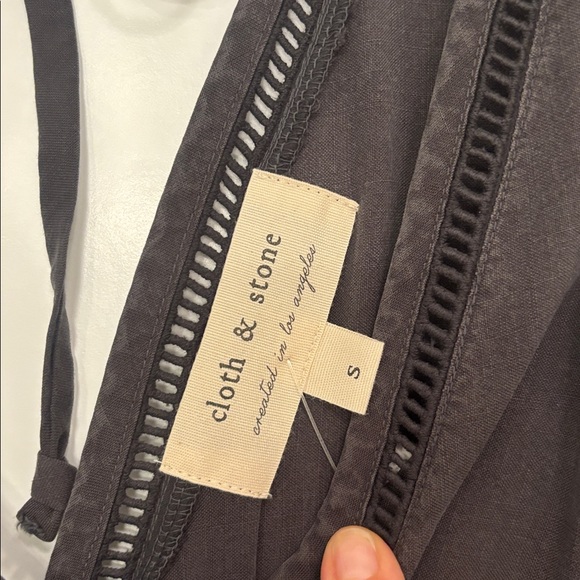 Women's Cloth & Stone from Anthropologie Gray Jumpsuit. Size Small. New. - Picture 9 of 11